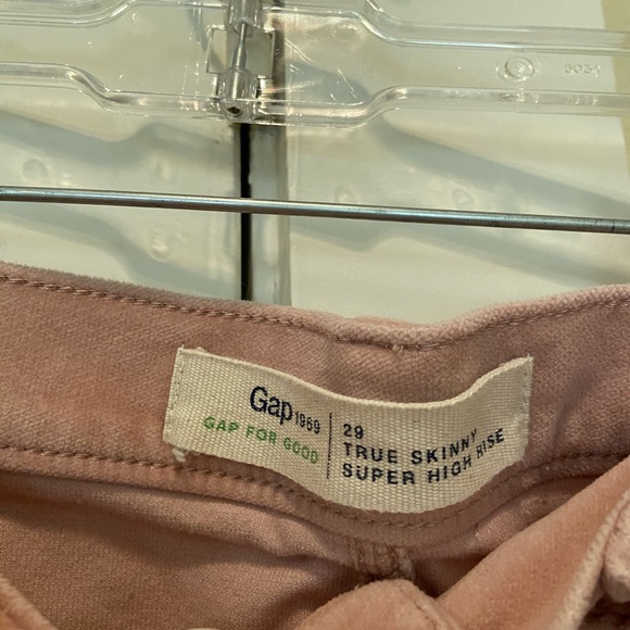 pink velvet pants WORN ONCE - Picture 3 of 4